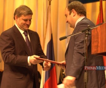 Депутат от Приморья Руслан Кондратов поздравил Сергея Дарькина с инаугурацией